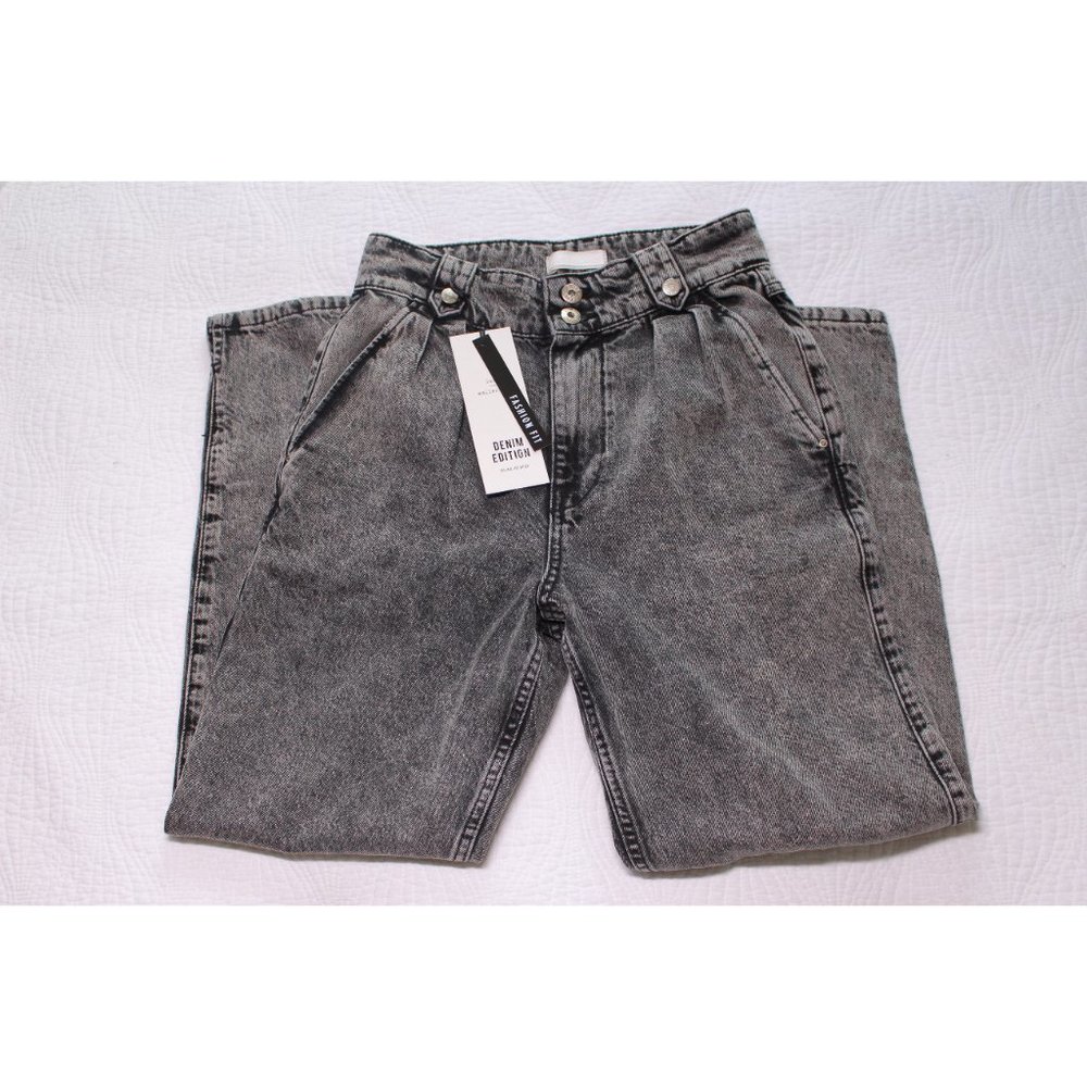 River Island Acid Wash High Rise Taper Jeans | NWT